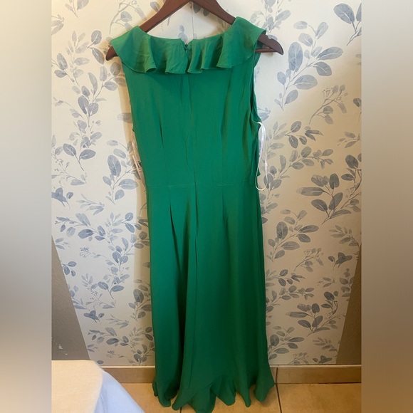 London Styles Women's Feminine Ruffle Hi-Low Faux Wrap Maxi Dress 6. New w tag - Picture 5 of 9